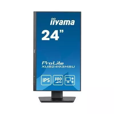 Ecran PC - IIYAMA - 23,8 - Full HD - 100Hz - Dalle IPS - 1ms - Pied réglable + Pivot - Prolite XUB2493HSU-B7