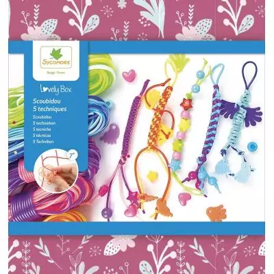Lovely Box - SYCOMORE - 5 Techniques de scoubidou - Des 7 ans