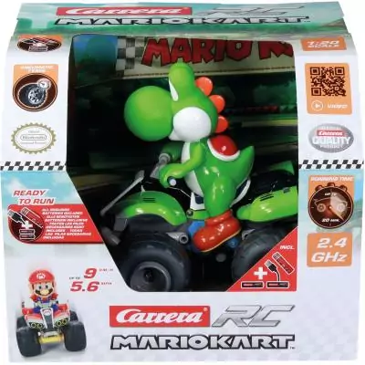 Quad Yoshi voiture télécommandée, 2,4 GHz, Echelle 1:20, CARRERA Mario Kart™, Des 6 ans