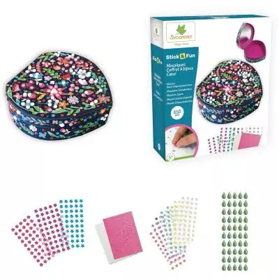 3D Mosaiques - SYCOMORE - Stick'N Fun - Coffret coeur - Des 5 ans