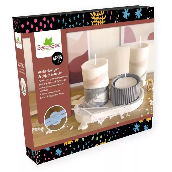 Atelier bougies et jesmonite - SYCOMORE - Make it XL - Des 12 ans