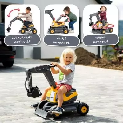 Pelleteuse Volvo - FALK - Cabine rotative a 360° - Excavatrice articulée et assise ouvrante - 100% Fabriqué en France - Des 3 Pelleteuse Volvo - FALK - Cabine rotative a 360° - Excavatrice articulée et assise ouvrante - 100% Fabriqué en France - Des 3