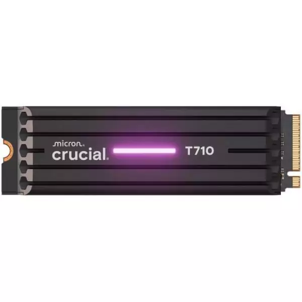 CRUCIAL - SSD interne - T710 - 1 To - avec dissipateur - PCIe Gen5 NVMe M.2
