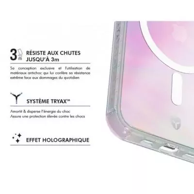 Coque FC Air MagSafe pour iPhone17 Pro - Effet holographique incroyable