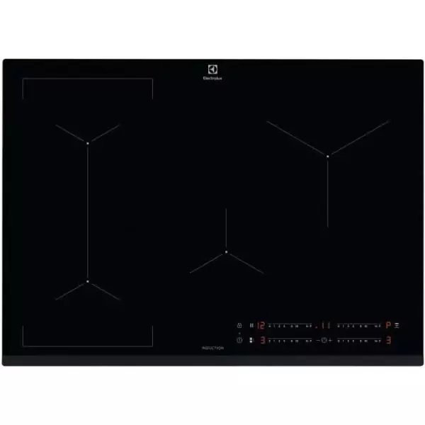 Plaque a induction - ELECTROLUX - 4 foyers - 71 x 52 cm - EIV734 - Noir