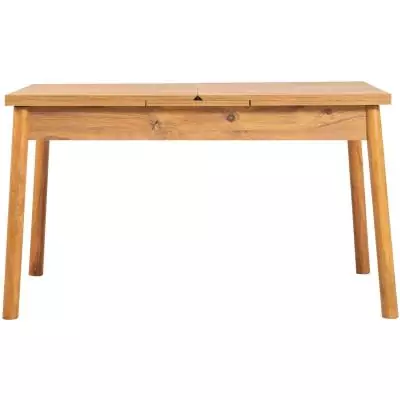 Table a manger - SANTIAGO - Extensible - Rectangulaire - 4 personnes - 120 x 77 x 75 cm - Pin atlantique Table a manger - SANTIAGO - Extensible - Rectangulaire - 4 personnes - 120 x 77 x 75 cm - Pin atlantique