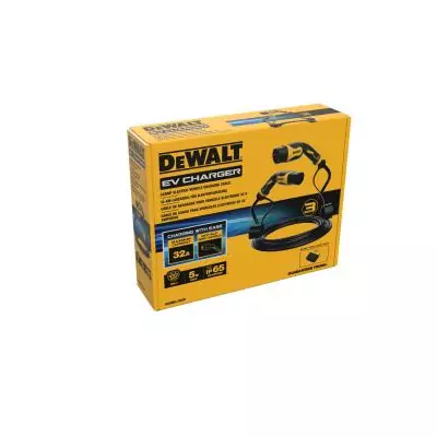 Câble de charge pour véhicule électrique - DEWALT - 22kW - Type 2 - 5 m - Câble TPU - 32A - 380V AC