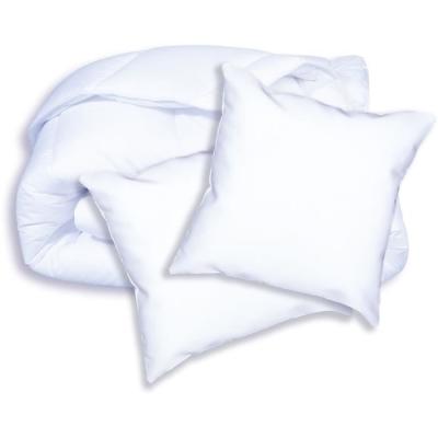 DODO Pack Couette chaude anti-acariens 240x260 cm + 2 oreillers 60x60 cm - Splendeur - Garnissage 100% volupt'air 350gr/m² - Bl