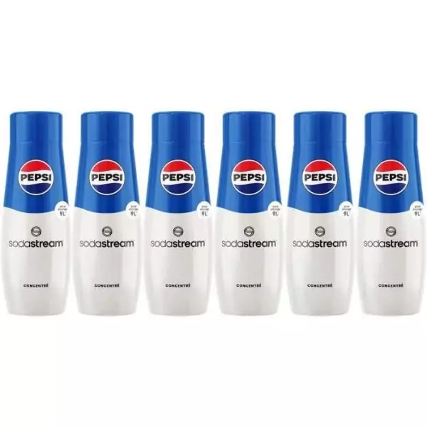 Sodastream - Lot de 6 concentrés PEPSI - 440ml