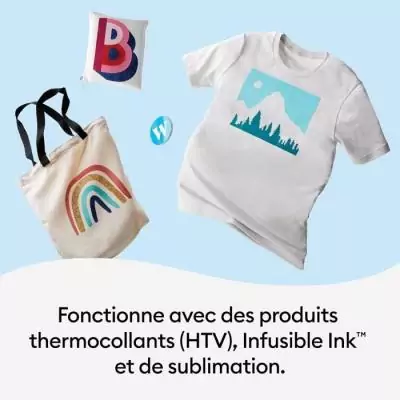 Presse a chaud - CRICUT - EasyPress 3 - Bleu - Plaque chauffante de 23 x 23 cm