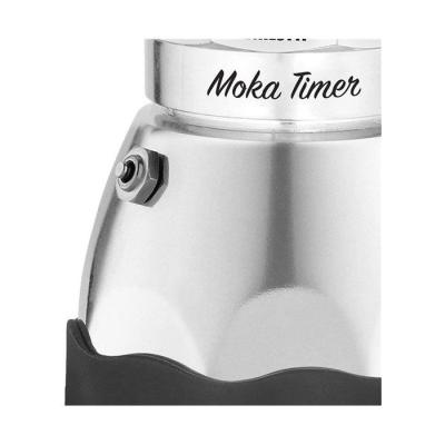 Cafetiere italienne électrique - BIALETTI - MOKA TIMER - 6 tasses - 300 ml - Inox