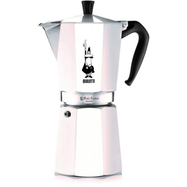 Cafetiere italienne - BIALETTI - Moka Express - Tous feux sauf induction - 12 tasses - 770 ml - Inox