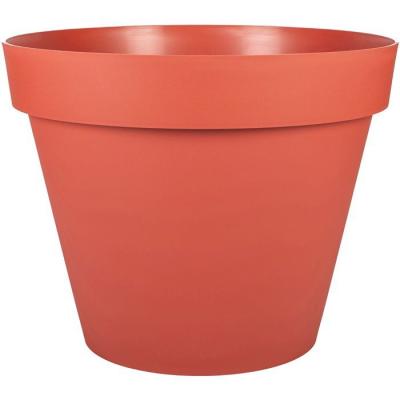 Pot de fleur Rond - EDA - Toscane - Ø 48 cm - 43 L - Intérieur/Extérieur - Ø 47,5 x H.40 cm - Orange Terre Battue