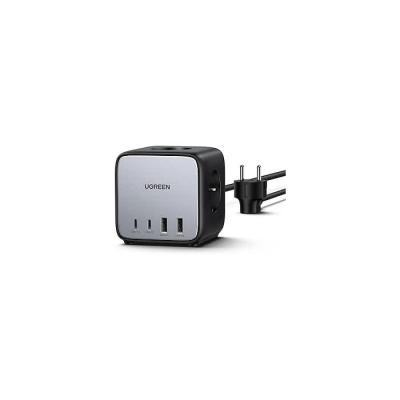 Chargeur rapide de bureau - UGREEN - 65W - Avec prises intégrées - Gris / Noir