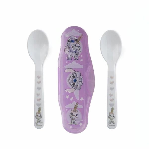 SET 2 CUILLeRES AVEC BOÎTIER DE TRANSPORT LILO et STITCH