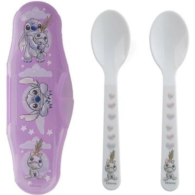 SET 2 CUILLeRES AVEC BOÎTIER DE TRANSPORT LILO et STITCH