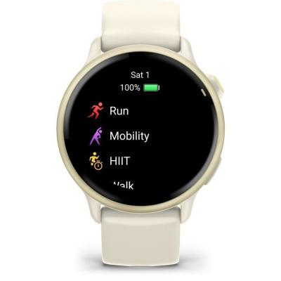 Montre connectée sport - GARMIN - Vivoactive 6 - Ecran AMOLED - GPS - Beige/ Or Montre connectée sport - GARMIN - Vivoactive 6 - Ecran AMOLED - GPS - Beige/ Or