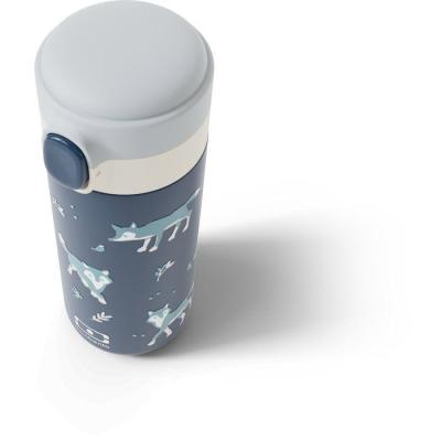 Gourde isotherme a bec verseur - MONBENTO - Enfants - Bouchon ouverture rapide - Pop Wolf