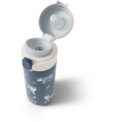 Gourde isotherme a bec verseur - MONBENTO - Enfants - Bouchon ouverture rapide - Pop Wolf