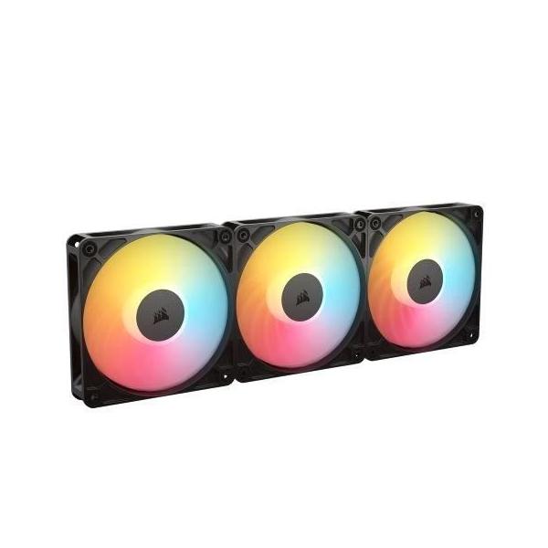 CORSAIR - RS120-R ARGB - Ventilateur boîtier - 120 mm ARGB Fan - Triple Pack