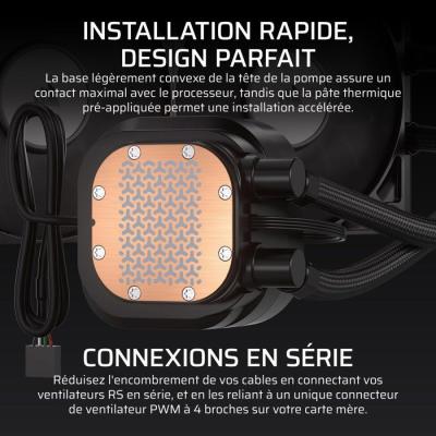 CORSAIR - NAUTILUS 240 LCD - Refroidissement PC - 240 mm Radiator - Liquid CPU Cooler