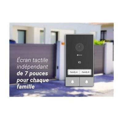 Visiophone - EZVIZ - EP7 - 2 FAMILY KIT - Platine de rue double bouton - 2 écrans intérieurs Visiophone - EZVIZ - EP7 - 2 FAMILY KIT - Platine de rue double bouton - 2 écrans intérieurs