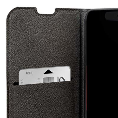 Etui a rabat - IPhone 17 Pro Max - 65% GRS - Noir