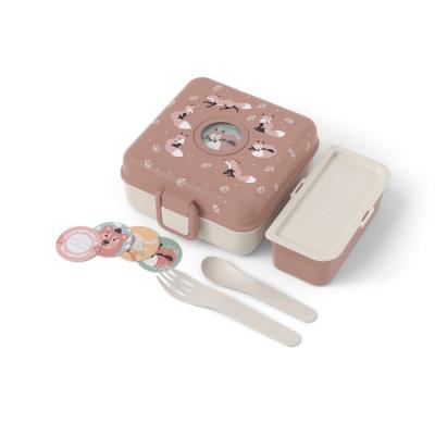 Boite a Sandwich Enfant - MONBENTO - Couverts inclus - Sans BPA - Snacky Fox