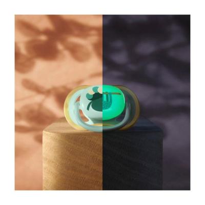 Lot de 4 sucettes ultra air - PHILIPS AVENT - SCF087/22 - Jour et nuit - Sans BPA - Jaune / Orange