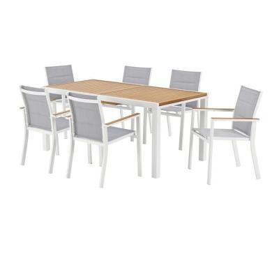 Ensemble repas de jardin - Table extensible + chaises - DININGLOUNA