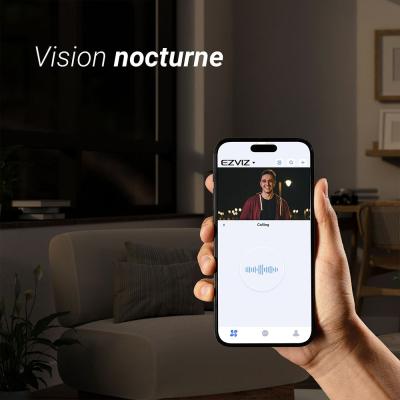 Sonnette vidéo connectée - EZVIZ - HP3 PRO - Panneau solaire argent inclus Sonnette vidéo connectée - EZVIZ - HP3 PRO - Panneau solaire argent inclus