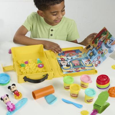 Play-Doh Disney Junior Crée Une Histoire, Coffret de pâte a Modeler portatif, Loisirs créatifs, des 2 ans