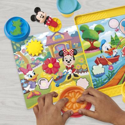 Play-Doh Disney Junior Crée Une Histoire, Coffret de pâte a Modeler portatif, Loisirs créatifs, des 2 ans