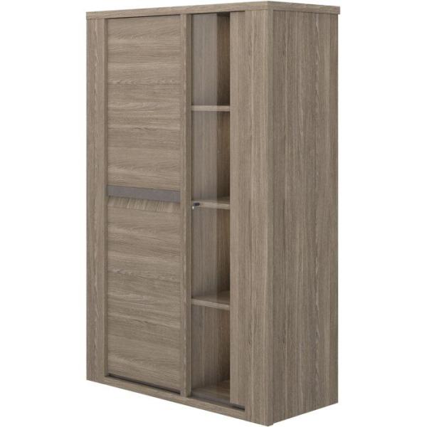 Vaisselier - MARCEAU - Chene Reed - 2 portes - 115 x 49 x 175 cm - GAMI