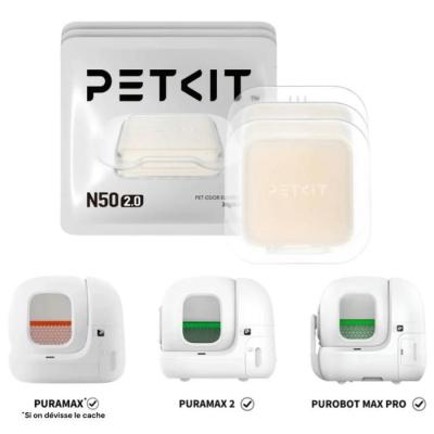 Lot de 3 désodorisants - PETKIT - N50 2.0 - Pour litiere automatique