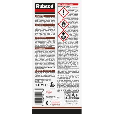 Aérosol mousse expansive coupe-feu - RUBSON - CF 90 - Protection incendie - Isolation polyvalente - 600 ml