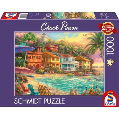 Puzzle 1000 pieces - SCHMIDT - Chuck Pinson - Island Time - Multicolore - 69,3 x 49,3 cm