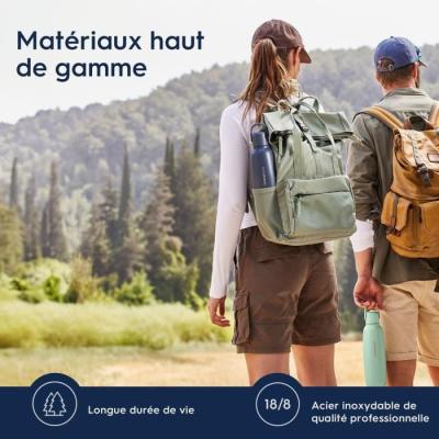 Bouteille isotherme SODASTREAM - Fizz&Go Cool - Capacité 0,9L - Acier Inoxydable - Bleu