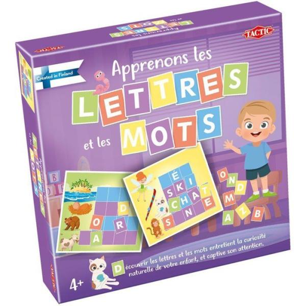 Apprenons les Lettres et les Mots - Jeu éducatif - TACTIC - 2 joueurs et plus - Des 4 ans