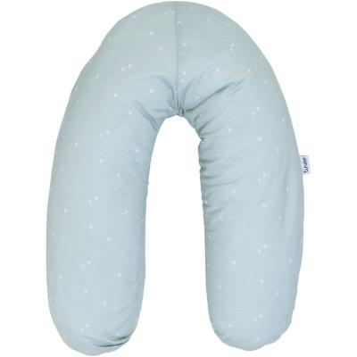 Coussin de maternité - TINEO - Jersey de coton - Vert d'eau / Étoiles