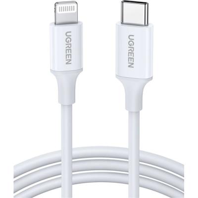 Câble Lightning - UGREEN - Silicone - USB-C - 1 m - Blanc