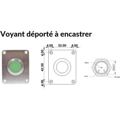 Accessoire de surveillance - UVOJI - Déport visuel Oji Van - Indicateur lumineux bicolore - Installation facile - Sécurité re