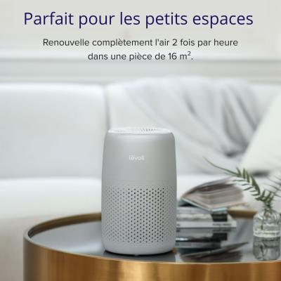 Purificateur d'air - Levoit - Core Mini Pro - Filtration 3 étapes - Surface jusqu'a 16 m² - Capteur qualité air - 7 W - Gris