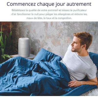 Purificateur d'air - Levoit - Core Mini Pro - Filtration 3 étapes - Surface jusqu'a 16 m² - Capteur qualité air - 7 W - Gris