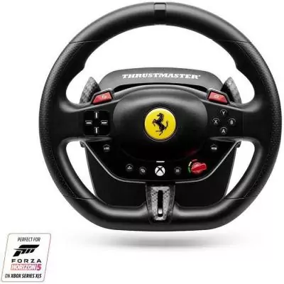 Volant + pédalier THRUSTMASTER T98 Ferrari 296 GTS - XBOX & PC - Noir Volant + pédalier THRUSTMASTER T98 Ferrari 296 GTS - XBOX & PC - Noir