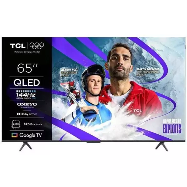 TCL 65P8K - TV QLED 65 (165 cm) - 4K UHD 3840x2160 - 144 Hz - Dolby Vision - Google TV - 4xHDMI 2.1 - WiFi