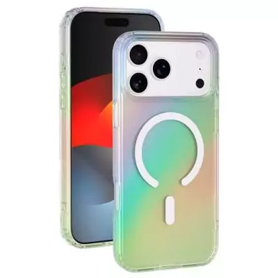 Coque iPhone 17 Pro Max Semi-transparente Irisée - MagSafe Compatible