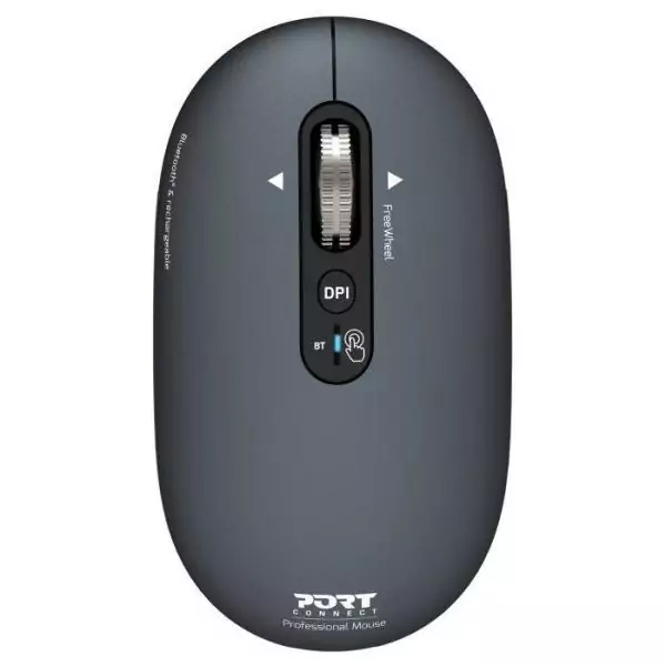 Souris sans fil - PORT Designs - 910501 PURE - Bluetooth - Rechargeable - Gris anthracite