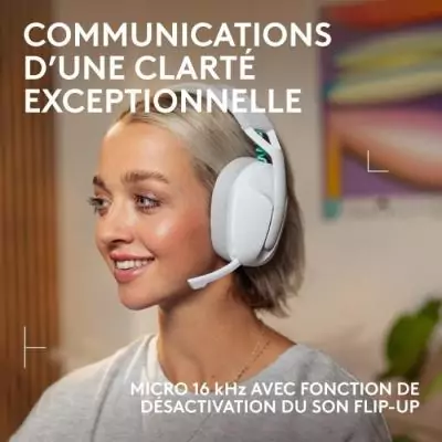 Casque gamer sans fil Logitech G G321 Lightspeed Blanc - Performance ultime Casque gamer sans fil Logitech G G321 Lightspeed Blanc - Performance ultime