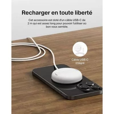 Pad de recharge - BELKIN - USB-C - 15 W - Blanc Pad de recharge - BELKIN - USB-C - 15 W - Blanc